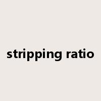 stripping ratio是什么意思