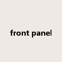 front panel是什么意思