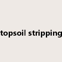 topsoil stripping是什么意思