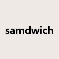 samdwich是什么意思