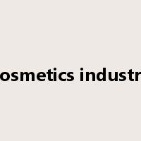 cosmetics industry是什么意思
