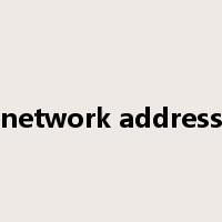 network address是什么意思
