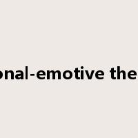 rational-emotive therapy是什么意思