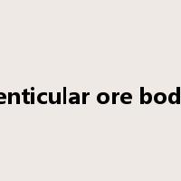 lenticular ore body是什么意思