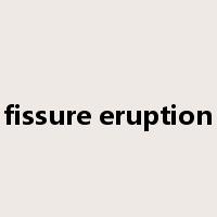 fissure eruption是什么意思
