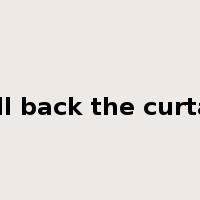 pull back the curtain是什么意思