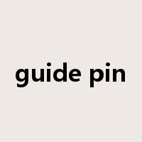 guide pin是什么意思