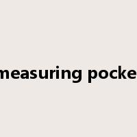 measuring pocket是什么意思
