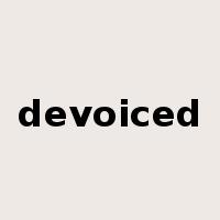 devoiced是什么意思
