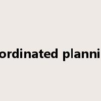 coordinated planning是什么意思
