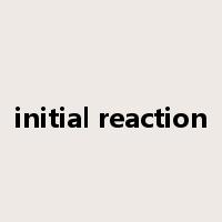 initial reaction是什么意思