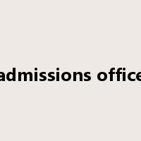 admissions office是什么意思