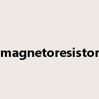magnetoresistor是什么意思