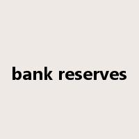 bank reserves是什么意思