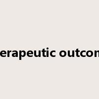 therapeutic outcome是什么意思