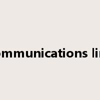 communications link是什么意思