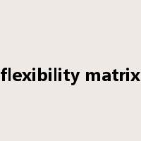 flexibility matrix是什么意思