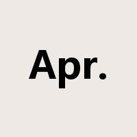 Apr.是什么意思