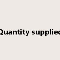 Quantity supplied是什么意思