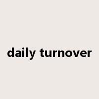 daily turnover是什么意思