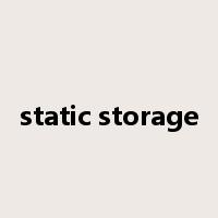 static storage是什么意思