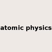 atomic physics是什么意思