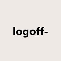 logoff-是什么意思