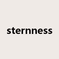 sternness是什么意思