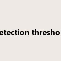 detection threshold是什么意思