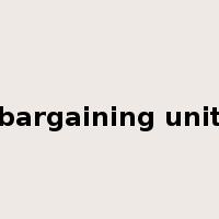 bargaining unit是什么意思