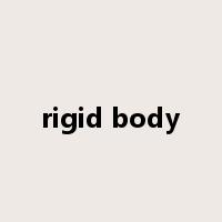 rigid body是什么意思