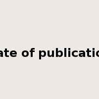 date of publication是什么意思