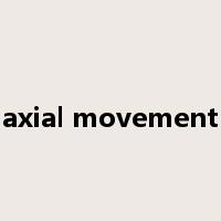 axial movement是什么意思