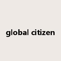 global citizen是什么意思
