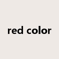 red color是什么意思