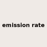 emission rate是什么意思