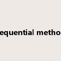 sequential method是什么意思