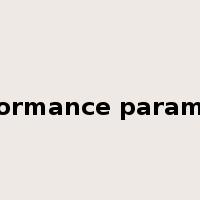 performance parameter是什么意思