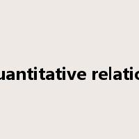 quantitative relation是什么意思