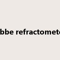 Abbe refractometer是什么意思