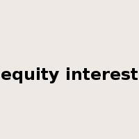 equity interest是什么意思