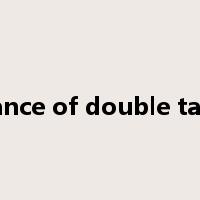 avoidance of double taxation是什么意思