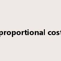 proportional cost是什么意思