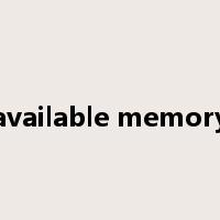 available memory是什么意思