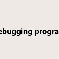 debugging program是什么意思