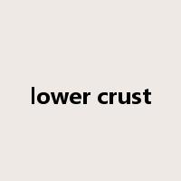 lower crust是什么意思