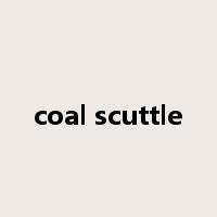 coal scuttle是什么意思