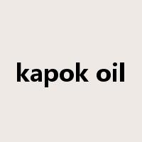 kapok oil是什么意思