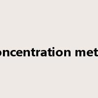 concentration meter是什么意思