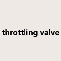 throttling valve是什么意思
